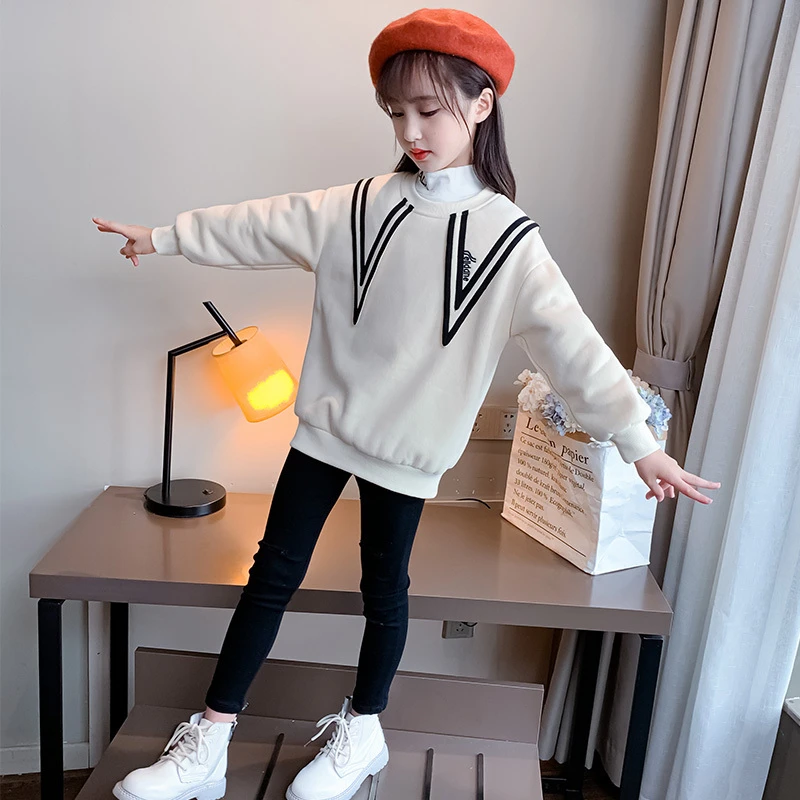 【现货·110cm-120cm】女童时髦洋气卫衣秋装儿童打底上衣DWY5841