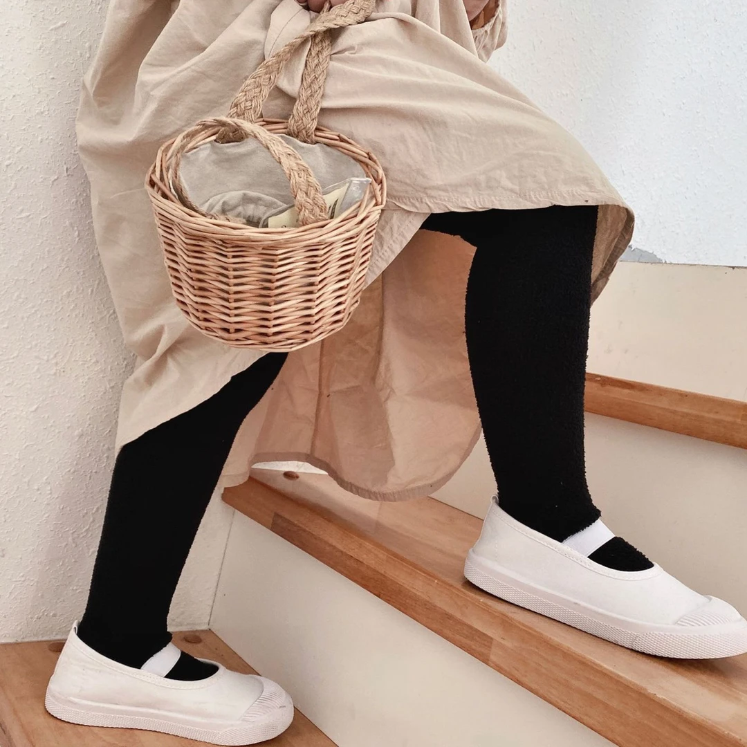 ChocoBerry连裤-升级双面绒 韩版秋冬儿童女童连裤袜纯色加厚