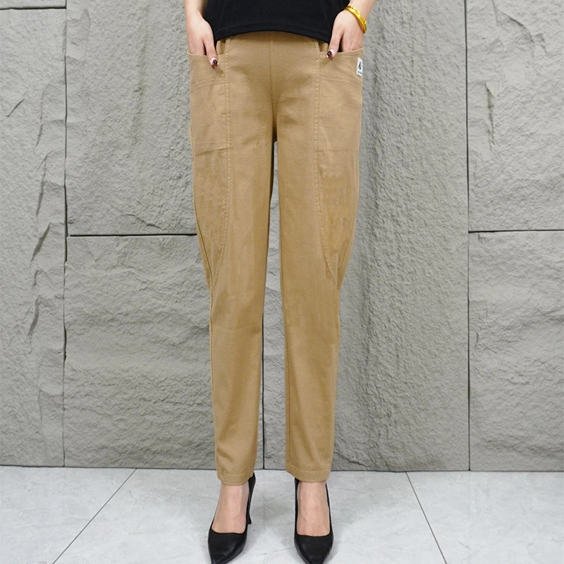 2025夏季薄款女士时尚哈伦裤爆款长裤新款小众女装洋气衣服女裤子