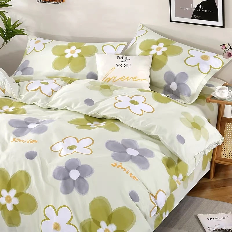 绿团圆花被罩柔软亲肤四季可用温馨