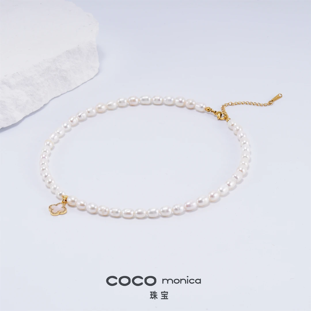 【小霞珠宝】时尚气质精致经典 天然淡水珍珠项链