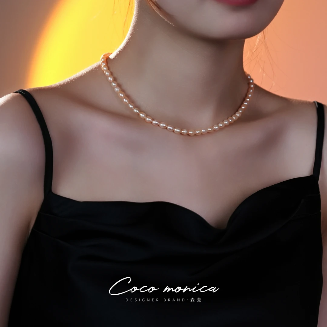 【小霞珠宝】经典素款百搭简约时尚 天然淡水珍珠项链