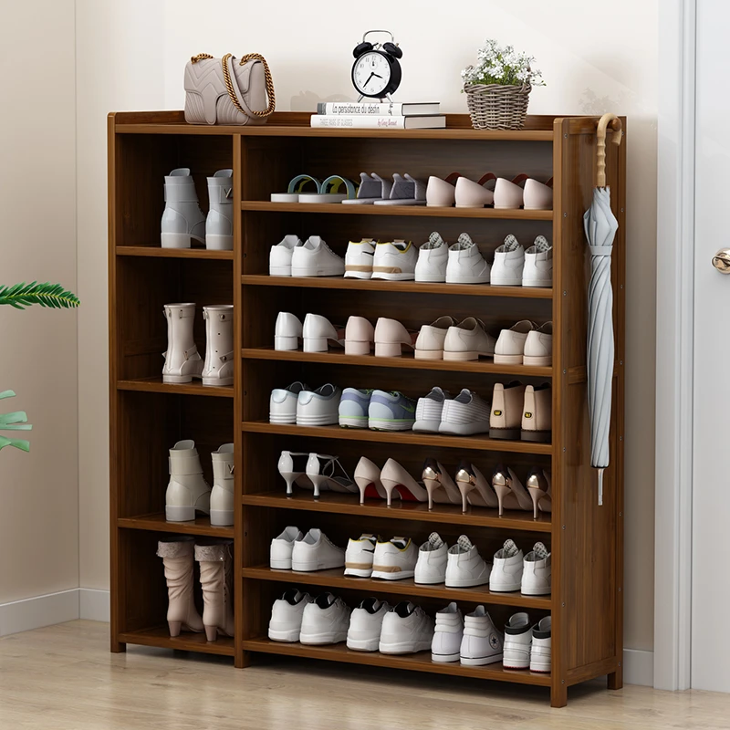 福思源鞋架鞋柜家用门口实木入门户多层收纳架客厅玄关大容量收纳