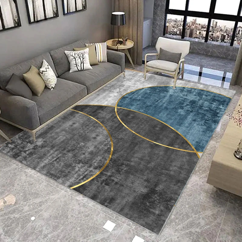 客厅地毯可裁剪现代简约大面积满铺脚垫抽象沙发茶几地垫家用