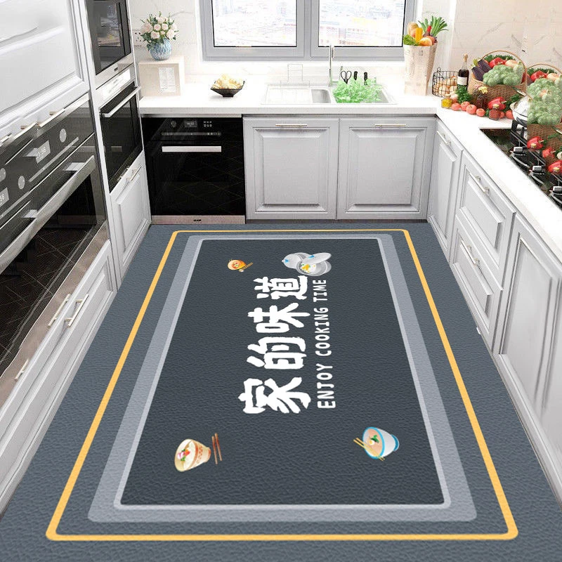 硅藻泥厨房满铺地垫浴室吸水防滑耐脏橡胶脚垫卫生间门口速干门垫