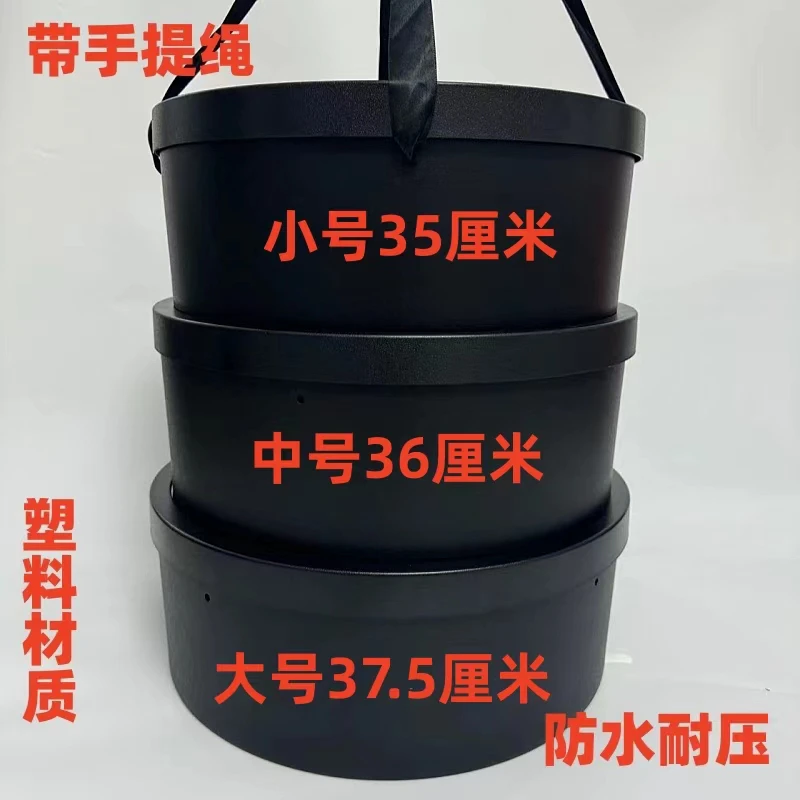 套三防水圆形礼盒塑料鲜花水果花店礼品店伴手礼礼物礼盒
