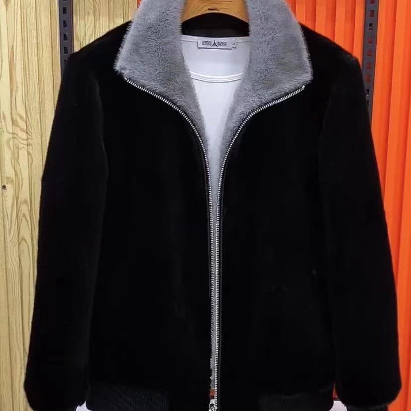 新款高品质男士翻领款休闲夹克外套