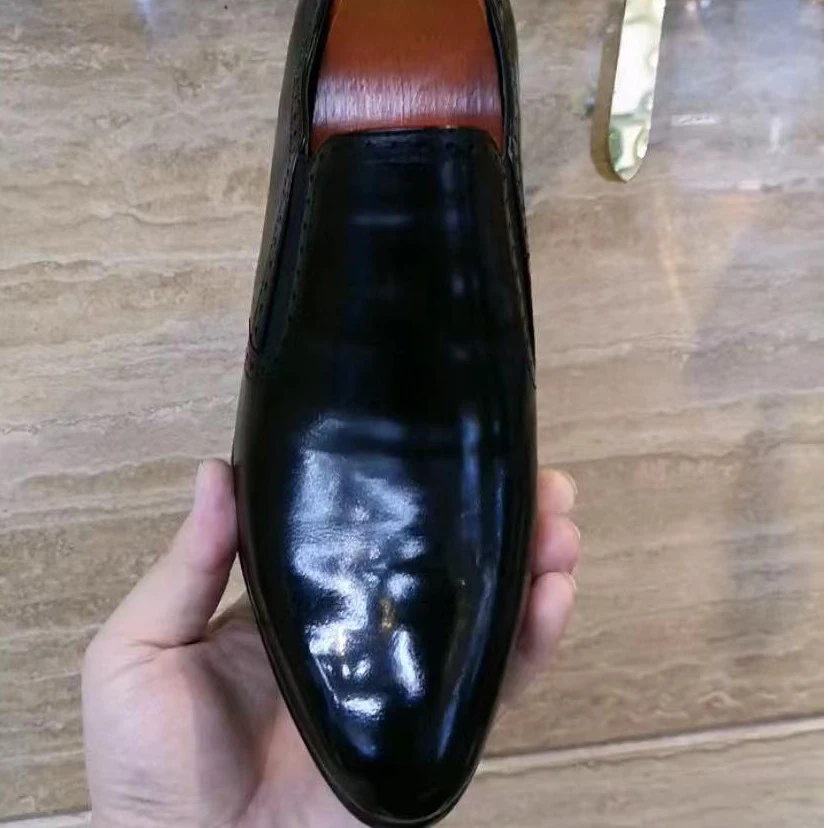 新款高品质全皮面休闲百搭男鞋