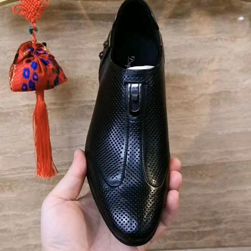 新款高品质全皮面休闲百搭男鞋