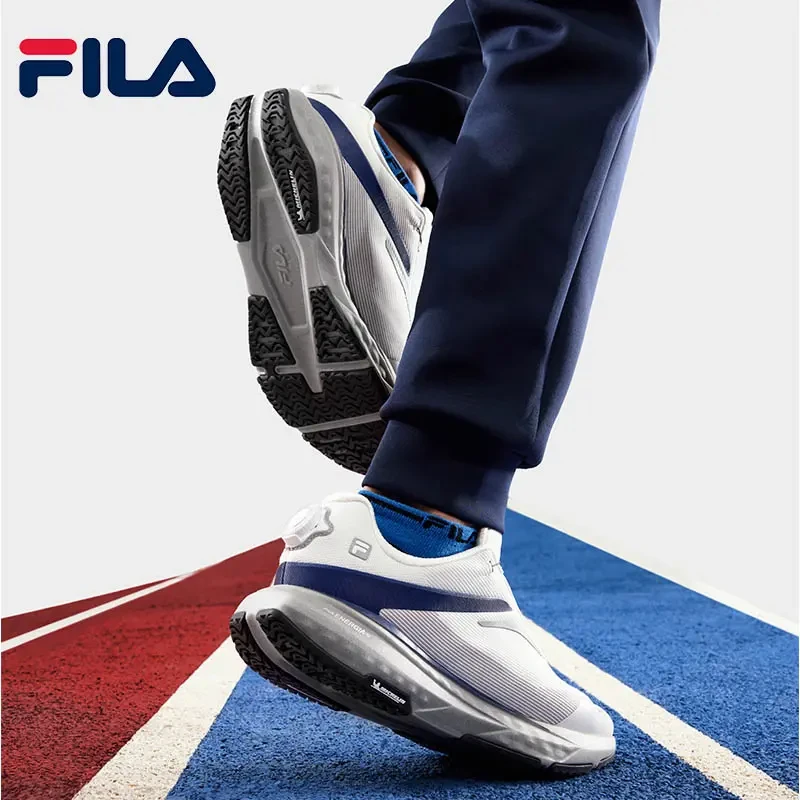Fila/斐乐运动鞋悦动2男鞋24新款户外缓震跑鞋锁扣鞋A12M411117F