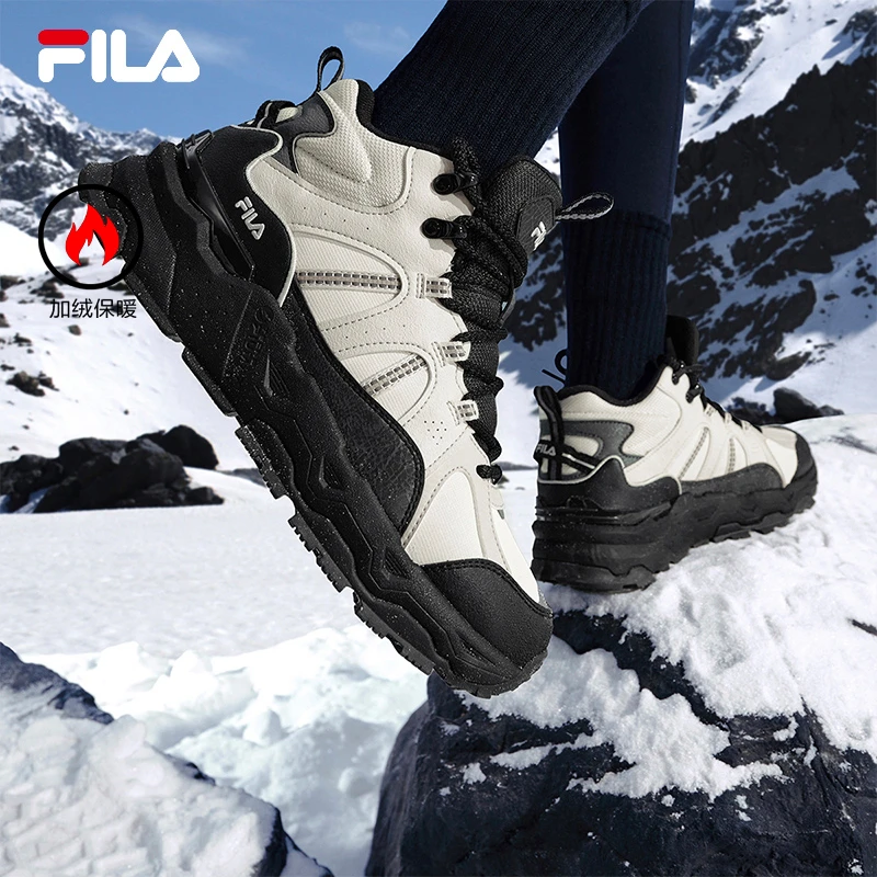 复古运动鞋女款加绒防滑户外鞋子加厚保暖款F12W442113F