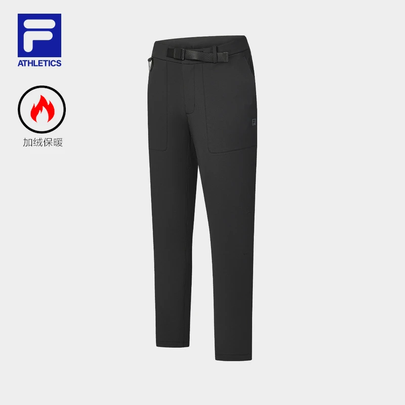 Fila/斐乐新款秋冬加厚保暖长裤简约亲肤弹力梭织长裤A11M447802F