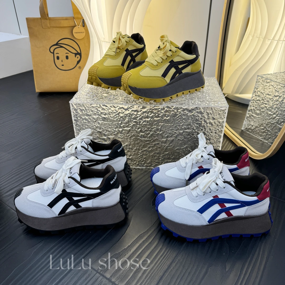 秋季2024新款港风网红阿甘鞋潮鞋女厚底时尚百搭复古休闲时尚鞋