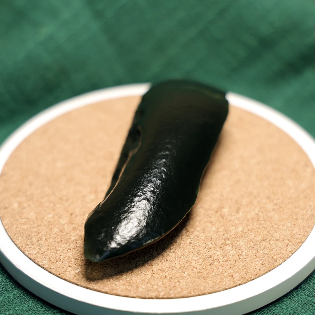 秋会长的和田玉新疆天然黑青戈壁料原石玩料手把件