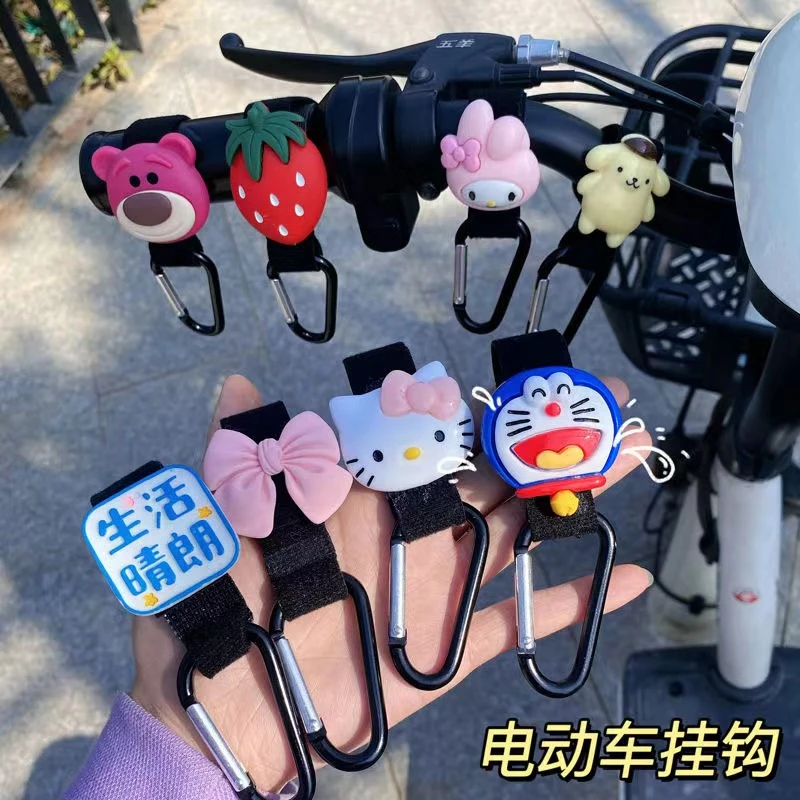 电动车挂钩锁扣前置通用免打孔多功能婴儿车自行车挂包头盔挂钩