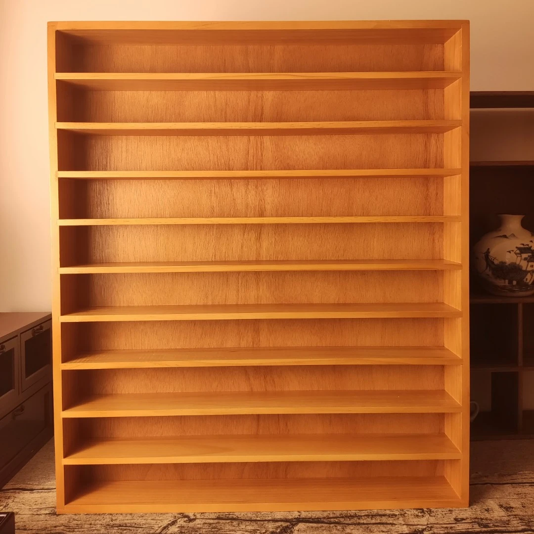 臻典家馨松木多层展示架简约原木手办小物件实木展示架置物架