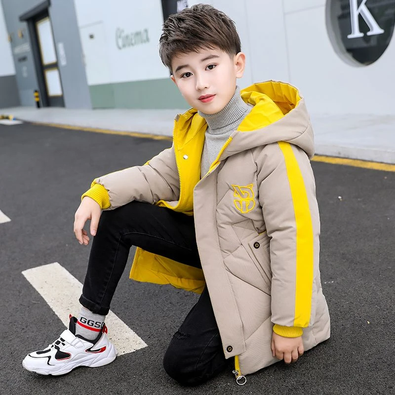 巴拉巴拉男童棉衣2023新款儿童冬装羽绒棉羽绒服外套中长款冬季洋