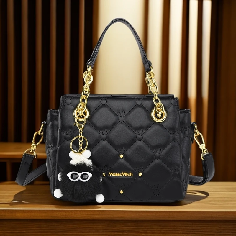 秋冬上新女士包包2024爆款菱格手提包高级感大容量百搭单肩斜跨包