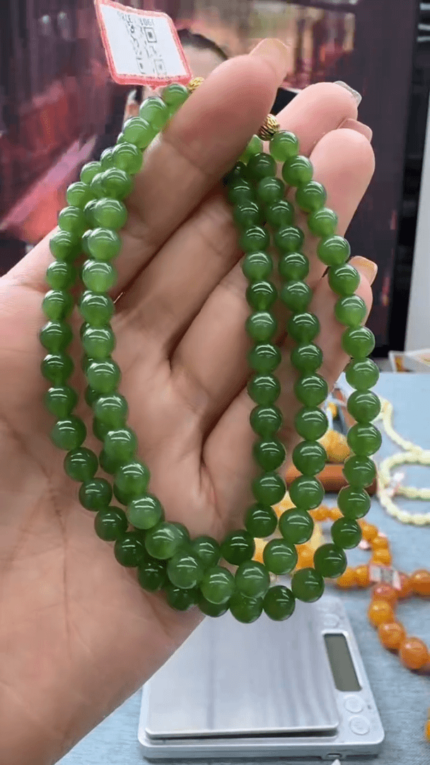 【闪购商品】和田玉(碧玉)颈饰未镶嵌秒拍号733