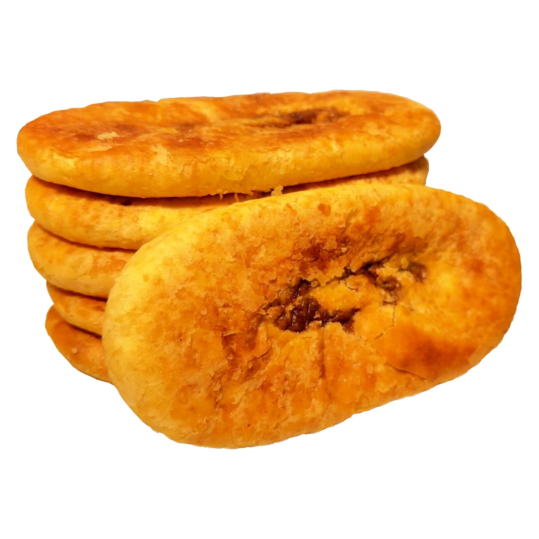 【吃了停不下来】山西特产原平锅盔胡麻油制作 红糖锅盔好吃酥软