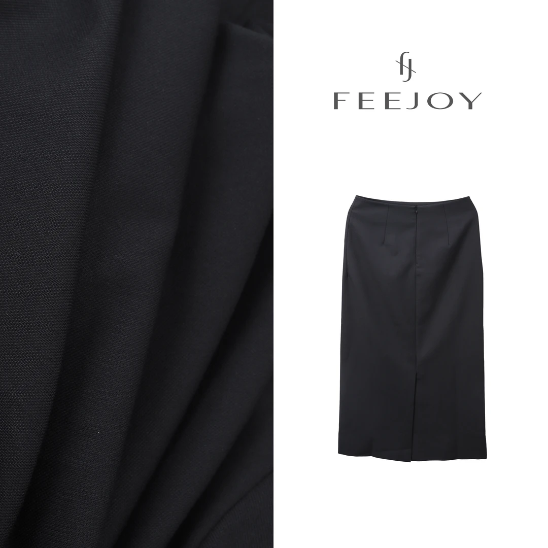 新时尚高腰黑色淑女包臀半身裙
