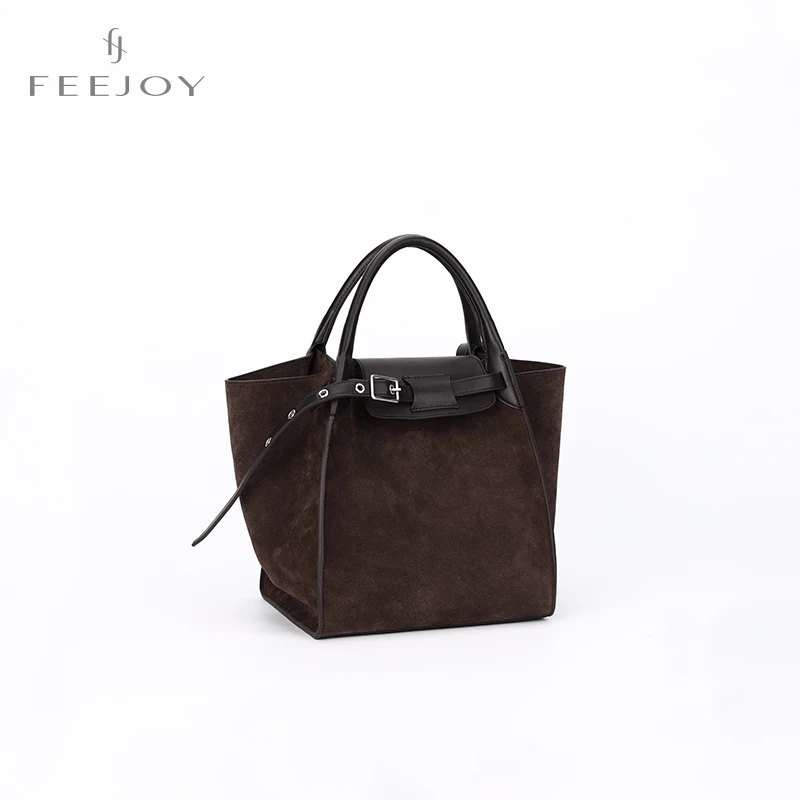 FEYJOY2023新小众时尚真皮气质斜挎手拎包