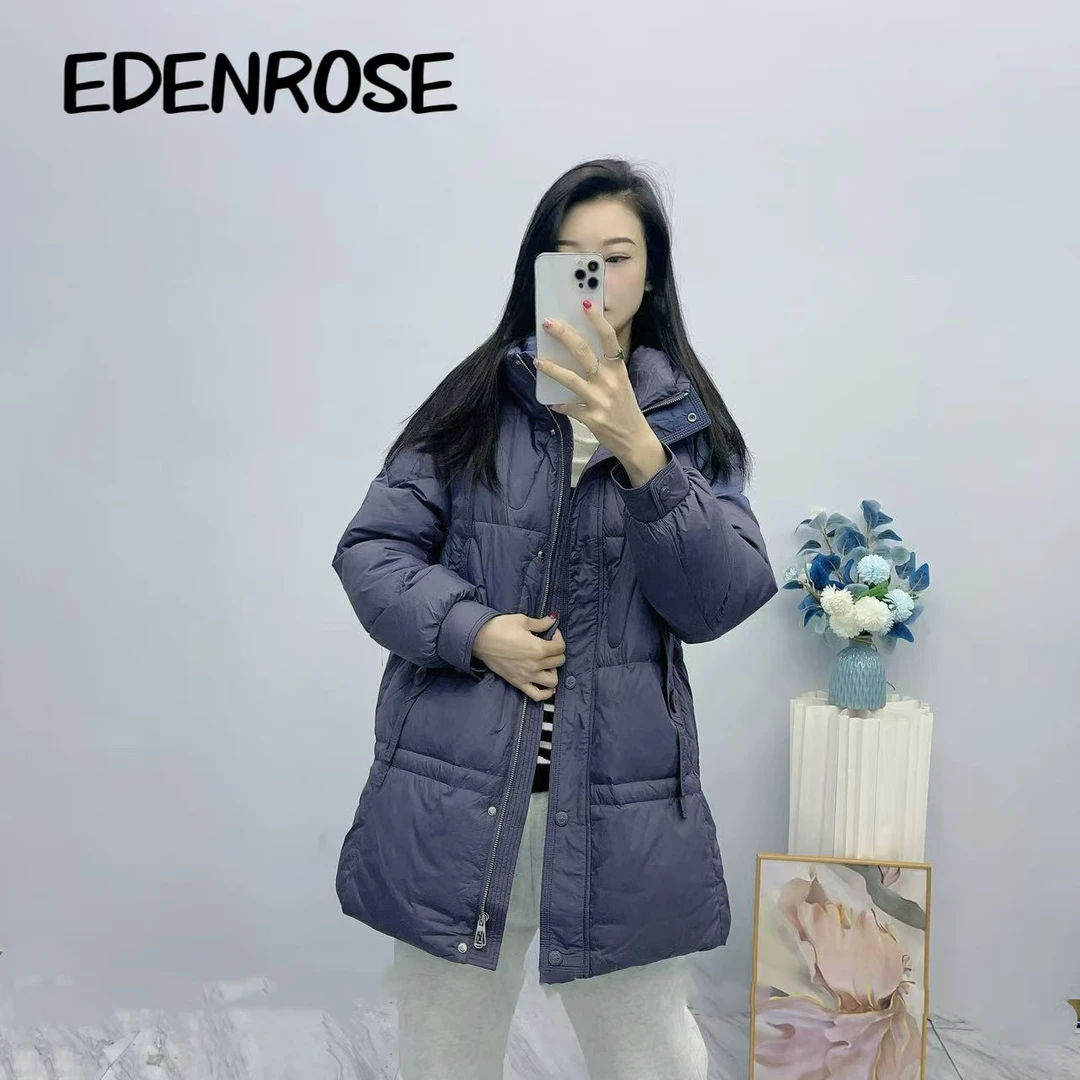 EDENROSE商场同款时尚气质女保暖羽绒服EX24XY98001西雅图
