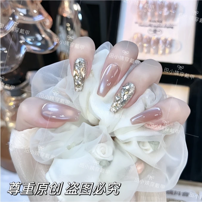 【一见钟情】纯手工穿戴甲指尖显白指甲贴现
