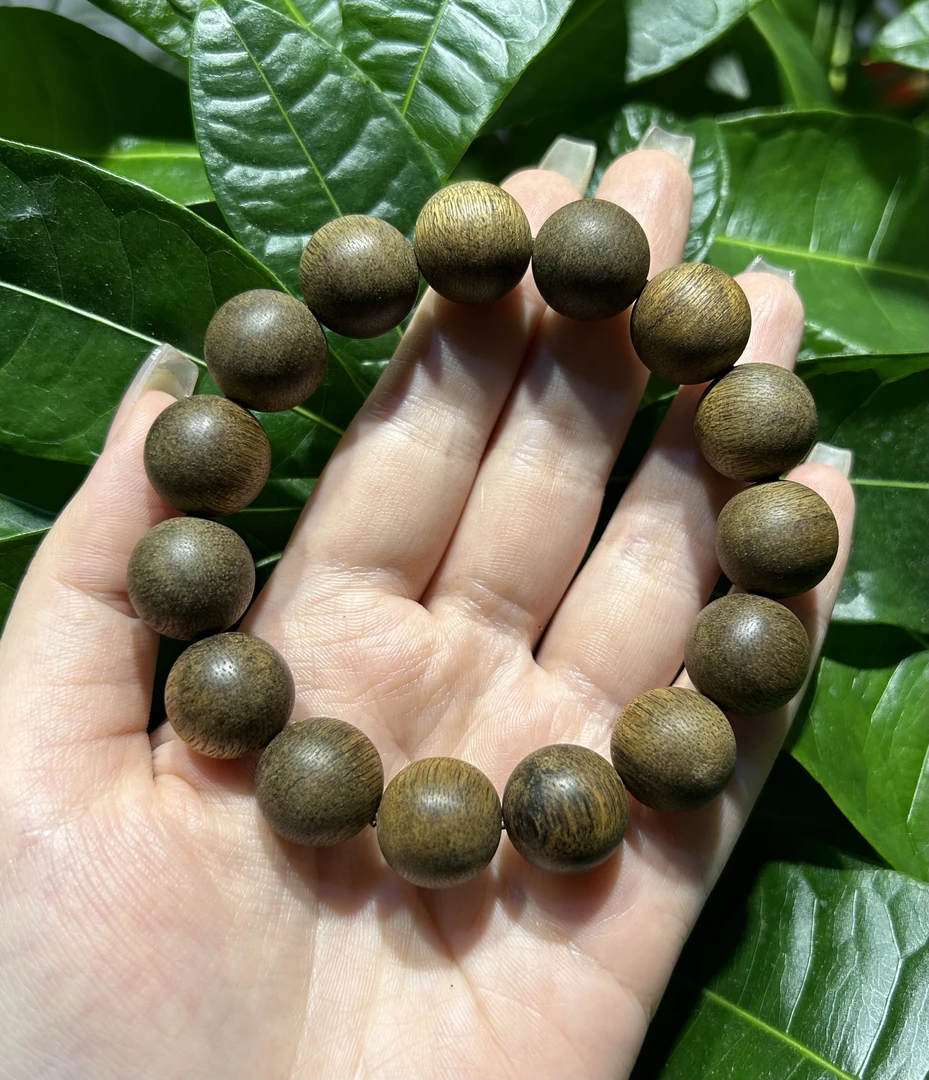 jpz沉香圆珠单圈1.5手串(多样性发其一