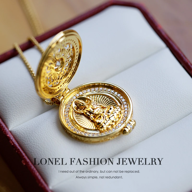 Lonel/洛奈 坠链均925银合成锆石 花满园 手工气质项链 DYSA2462