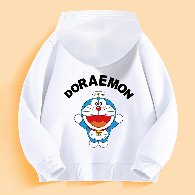 哆啦A梦连帽卫衣儿童外套上衣童装春秋男童中大童秋季打底洋气