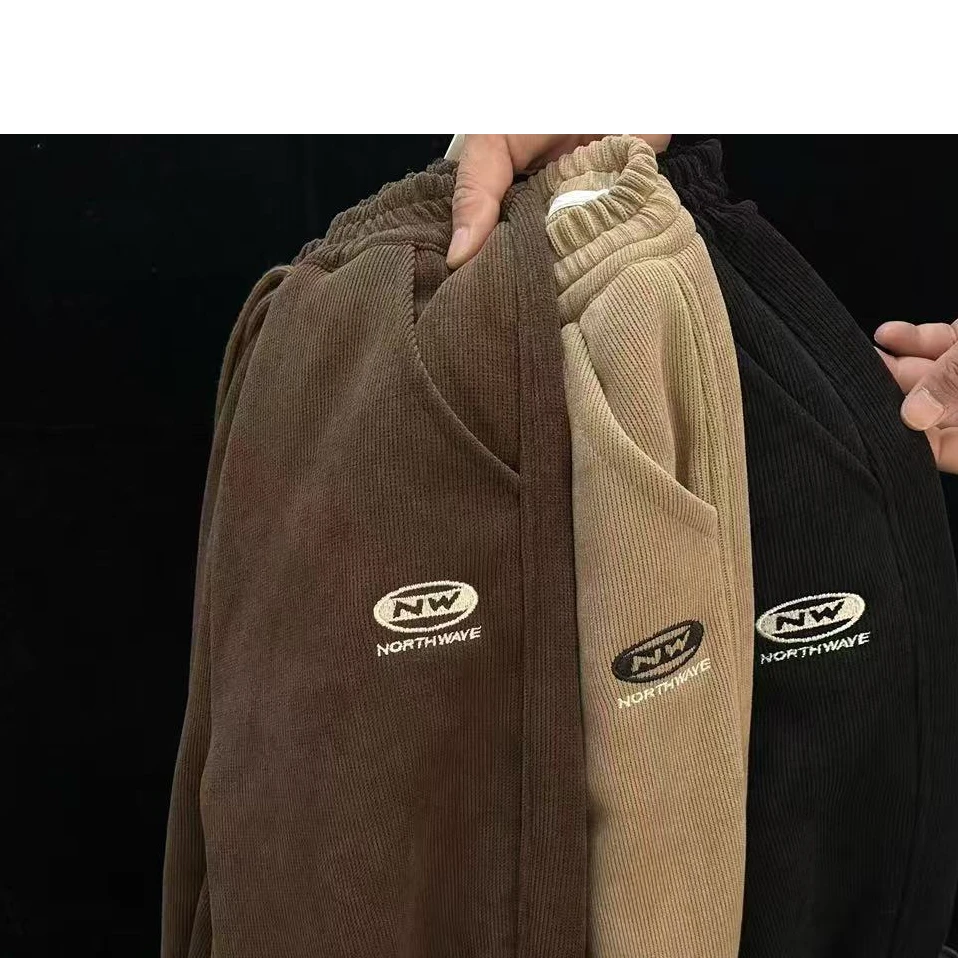 SNBB 2024冬季新款刺绣字母加绒加厚三合一休闲裤 6765