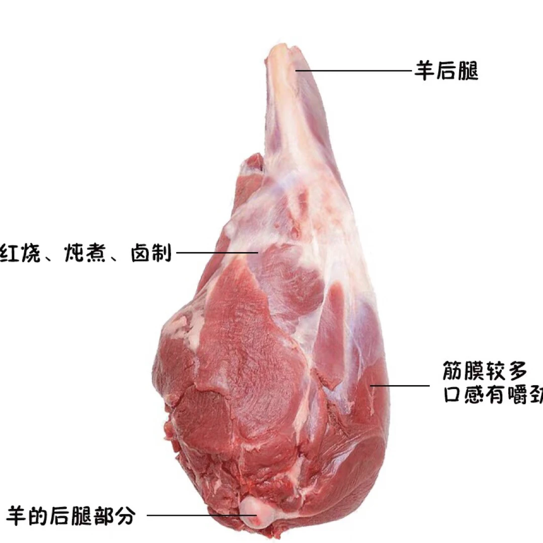 蒙古族草原溜达羊的羊后腿(直播间现场称重改价）