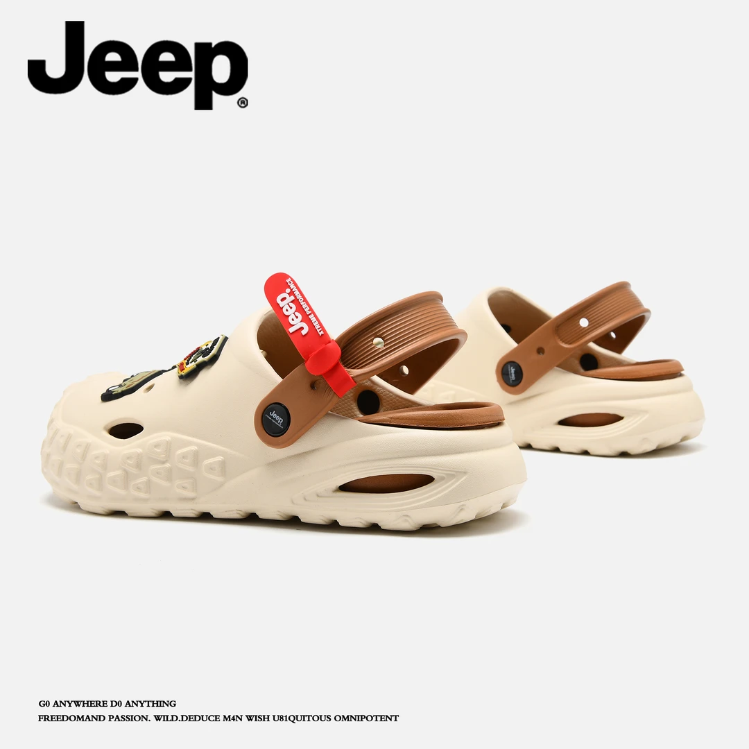 JEEP/吉普拖鞋男款夏季外穿2025新款情侣防滑厚底户外沙滩凉鞋男