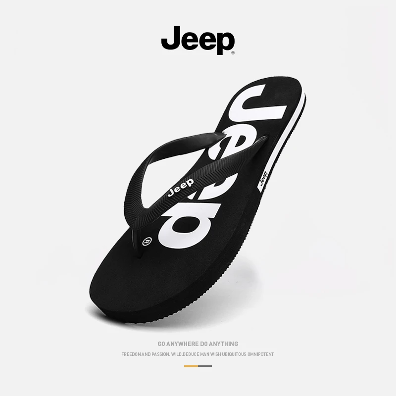 JEEP/吉普夏季人字拖男外穿潮流休闲运动男士户外防滑夹脚人拖鞋
