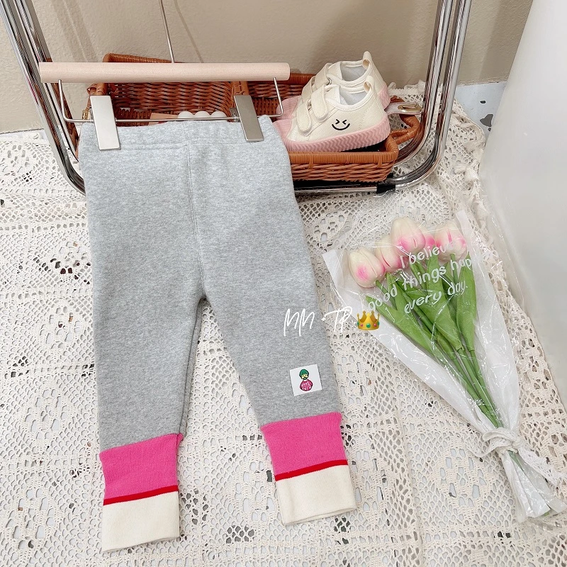 A091女童童装加绒打底裤时尚百搭裤子