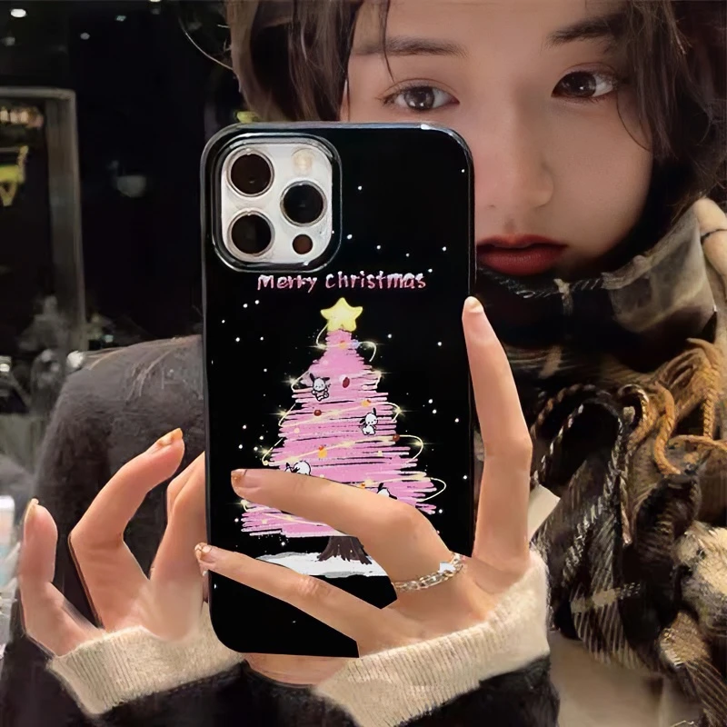 创意帕恰狗星星圣诞苹果15手机壳iphone13/14promax大孔12高级11