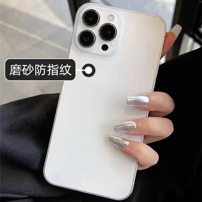 磨砂微透亲肤壳适用苹果14/13promax手机壳iPhone12新11/xs软xr女