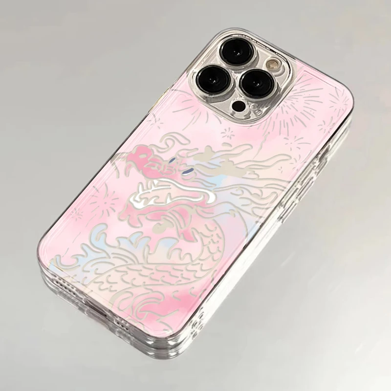 FANKE粉龙烟花适用iphone15/13/12苹果14手机壳华为vivo小米oppo