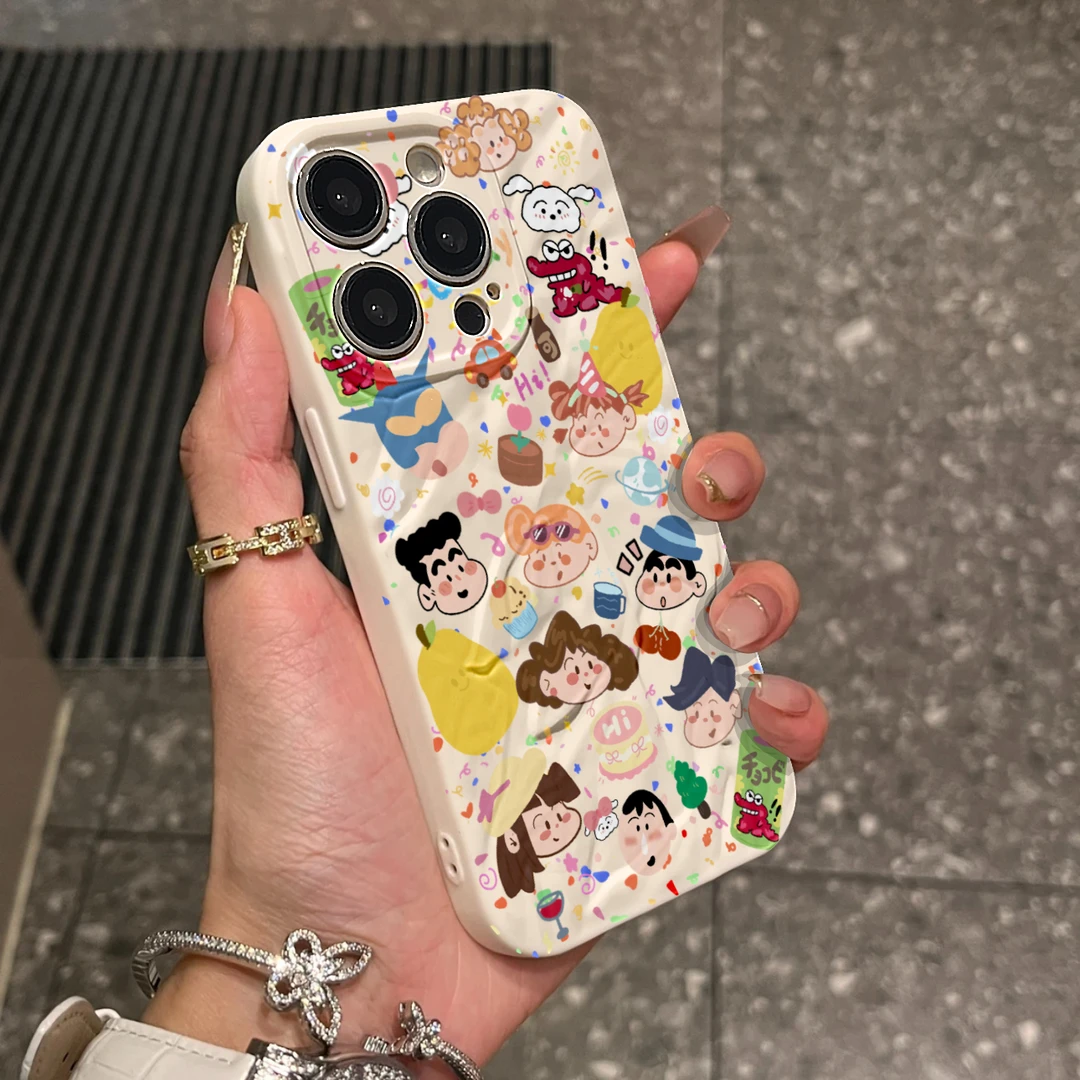 高级ins小新肤感褶皱苹果15手机壳iphone13/14promax全包12软防摔