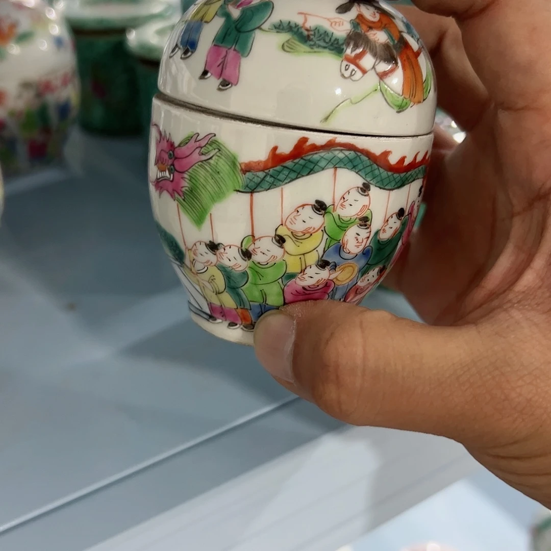瓷片摆件手绘瓷器处理