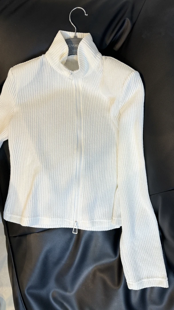 上衣针织时尚百搭纯色显瘦