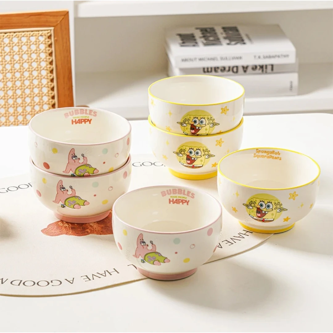 可爱家用创意少女心海绵宝宝派大星米饭碗吃饭碗