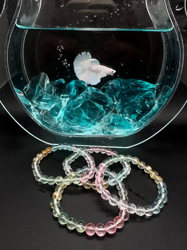 7m大小收藏级天然顺串彩托帕石