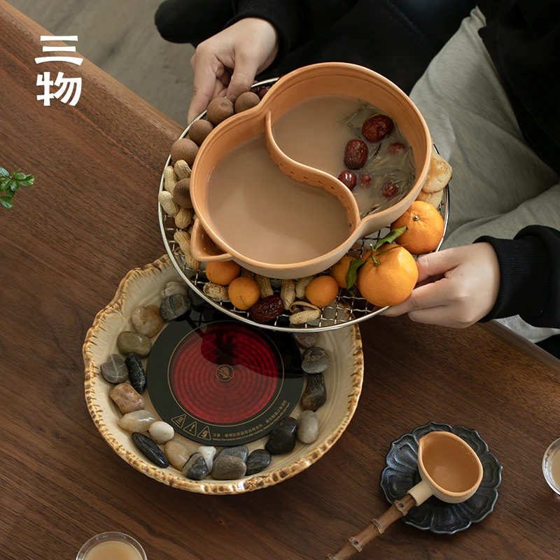 南山先生 好事花生煮茶碗在野电陶炉围炉煮茶氛围感拉满精致创意