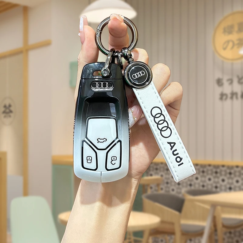 奥迪A4L钥匙套2024款q5L男女A6L车a3L扣a8浅变色q7新款q8包a7壳q2