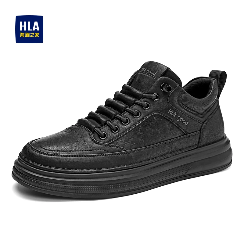 HLA/海澜之家男鞋2024秋冬经典百搭舒适男士复古户外耐磨休闲板鞋