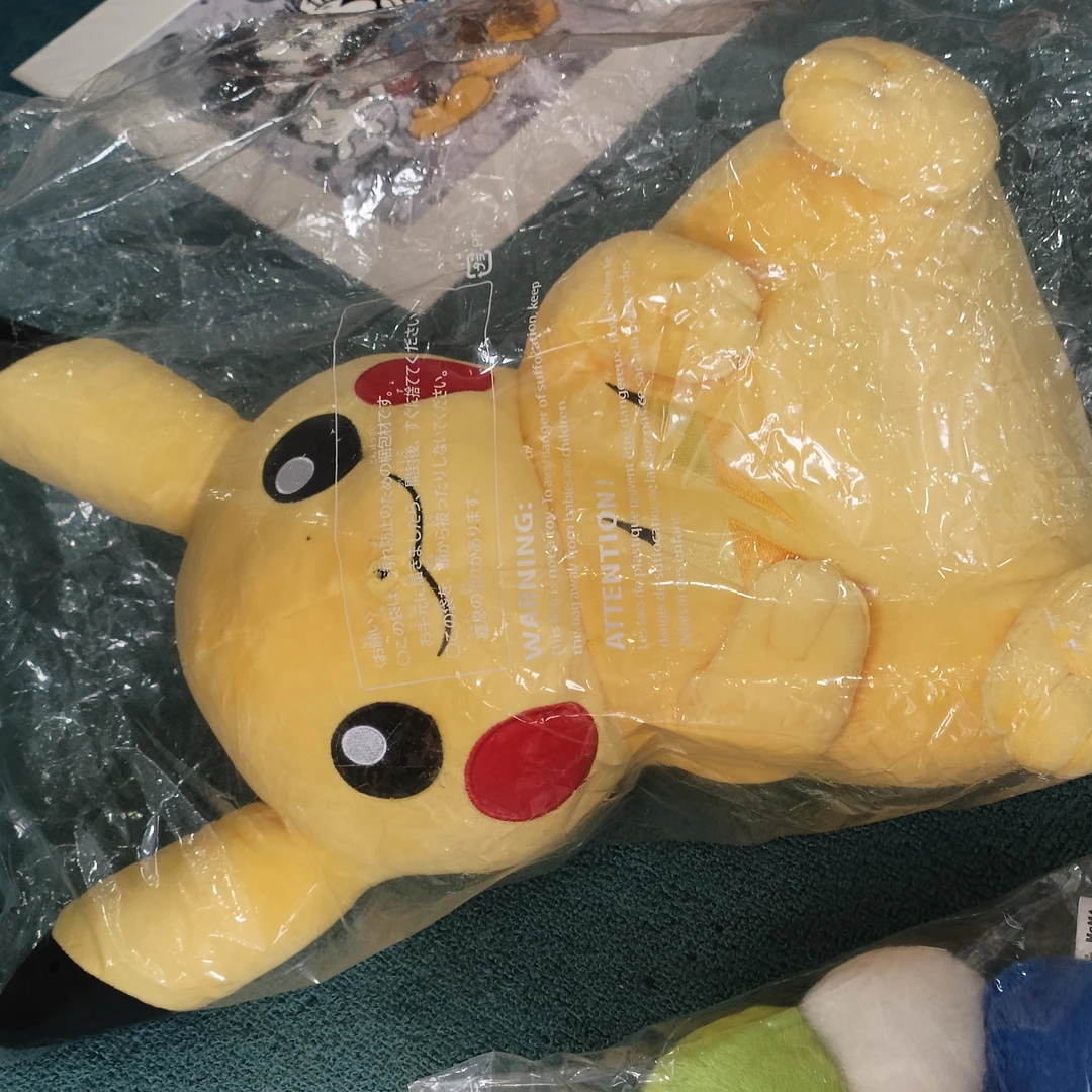 毛绒摆件，大号皮卡丘，闪电