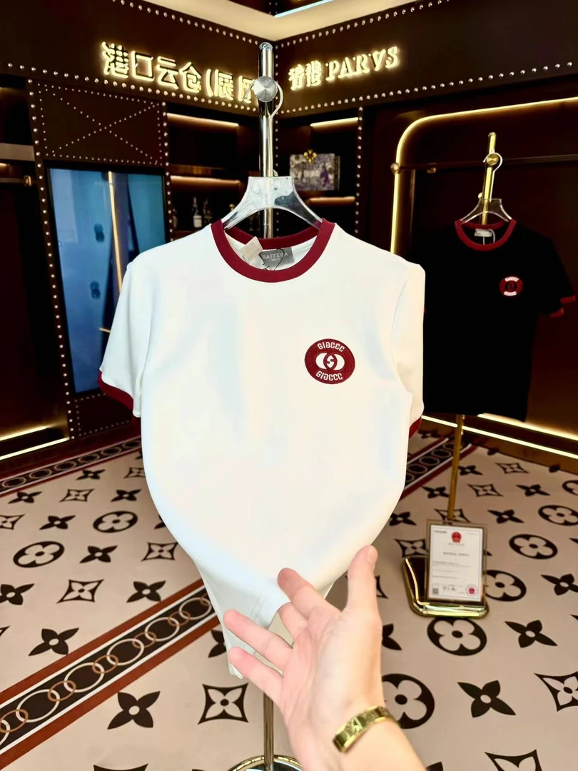 2024早秋男女同款新款半袖加厚轻奢时尚T恤【9989】7