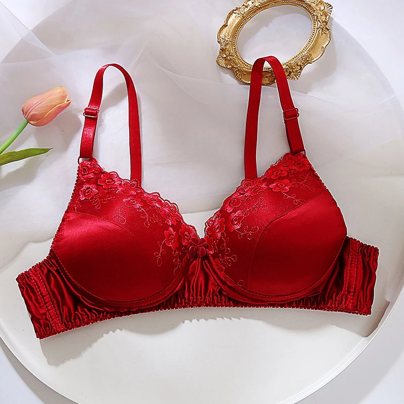 双面真丝文胸桑蚕丝无钢圈春夏薄款大码胸罩透气无痕内衣专用胸罩